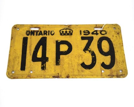 Plate, License